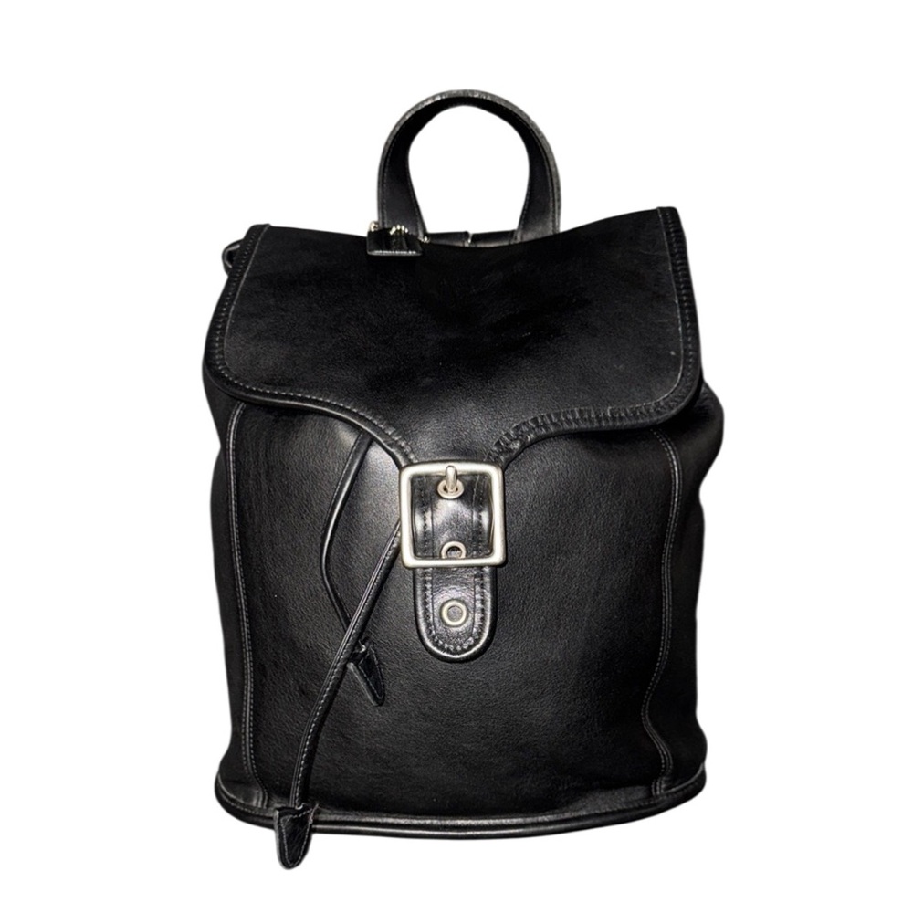 Vintage Coach Black Leather Legacy Backpack style # 9064